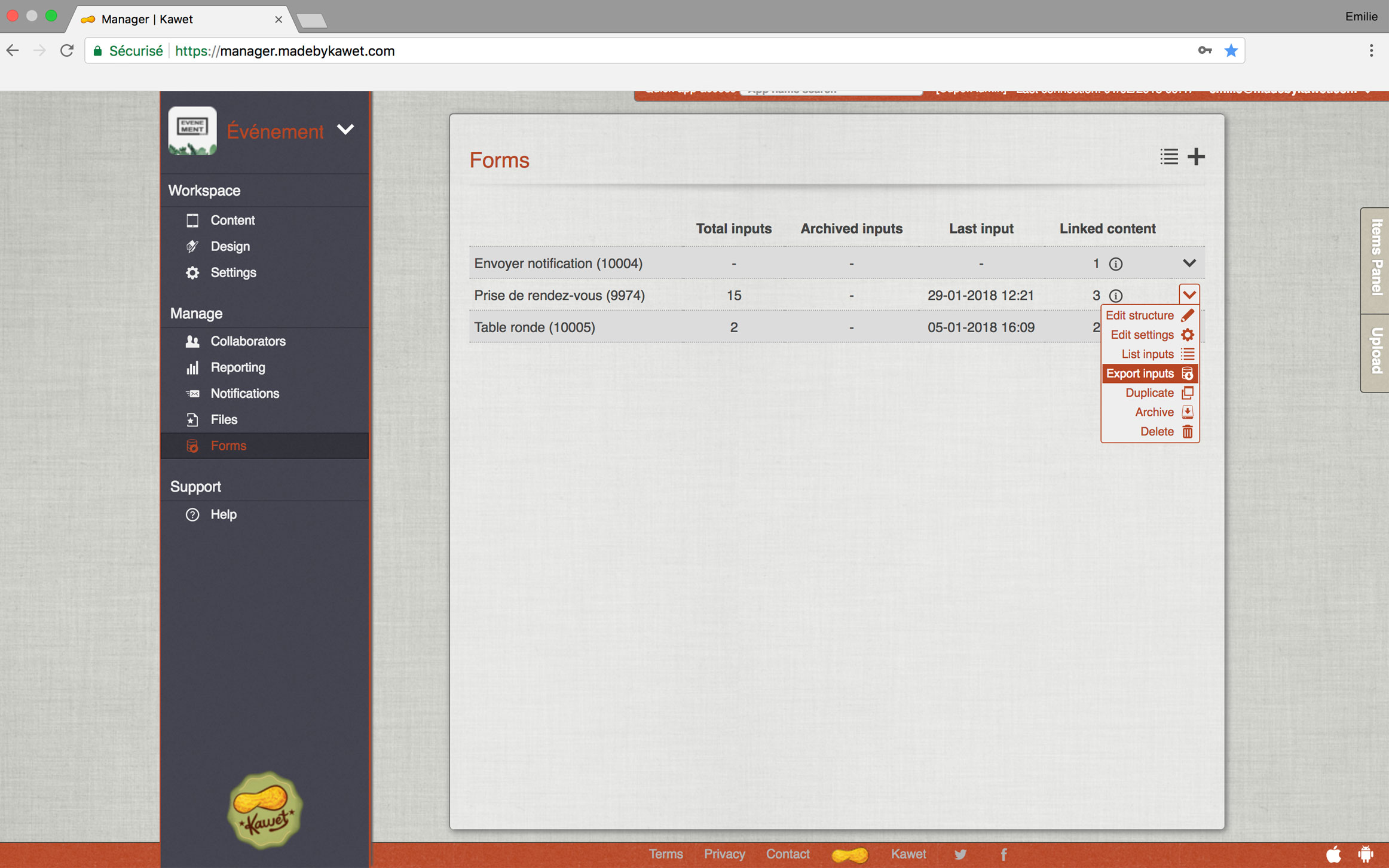 Exploiter un formulaire