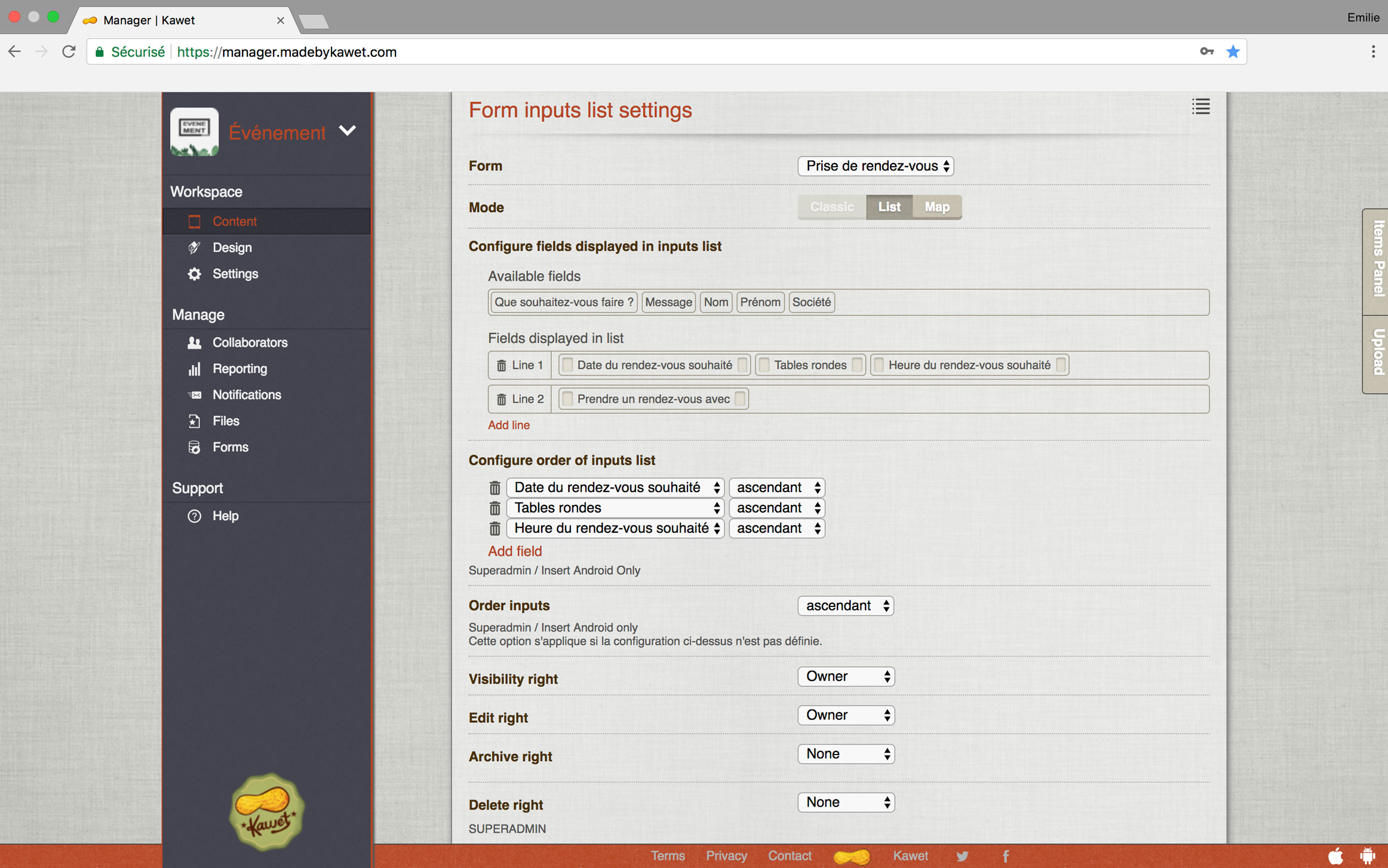 Créer un espace d’échange d’informations