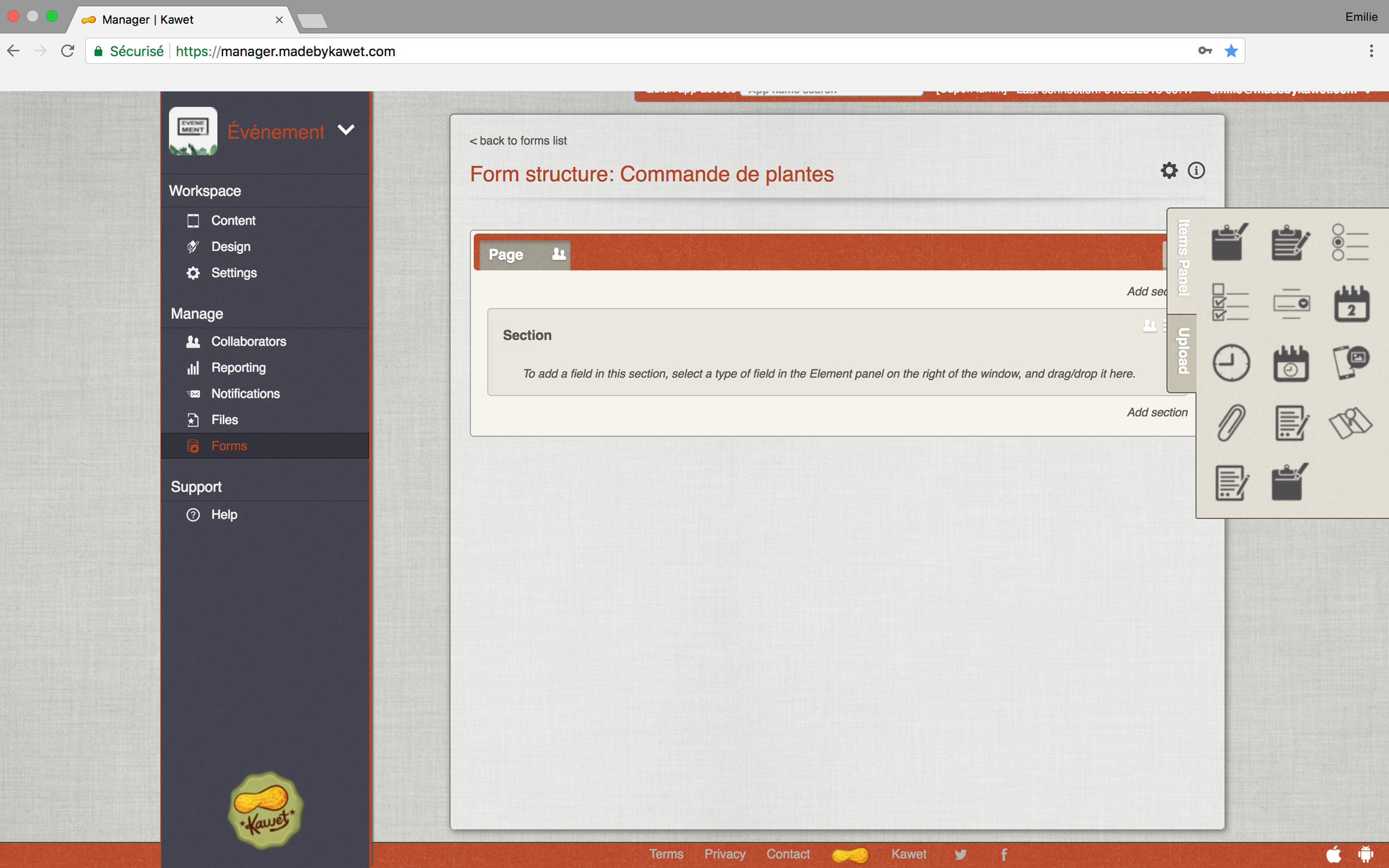 Système de formulaire