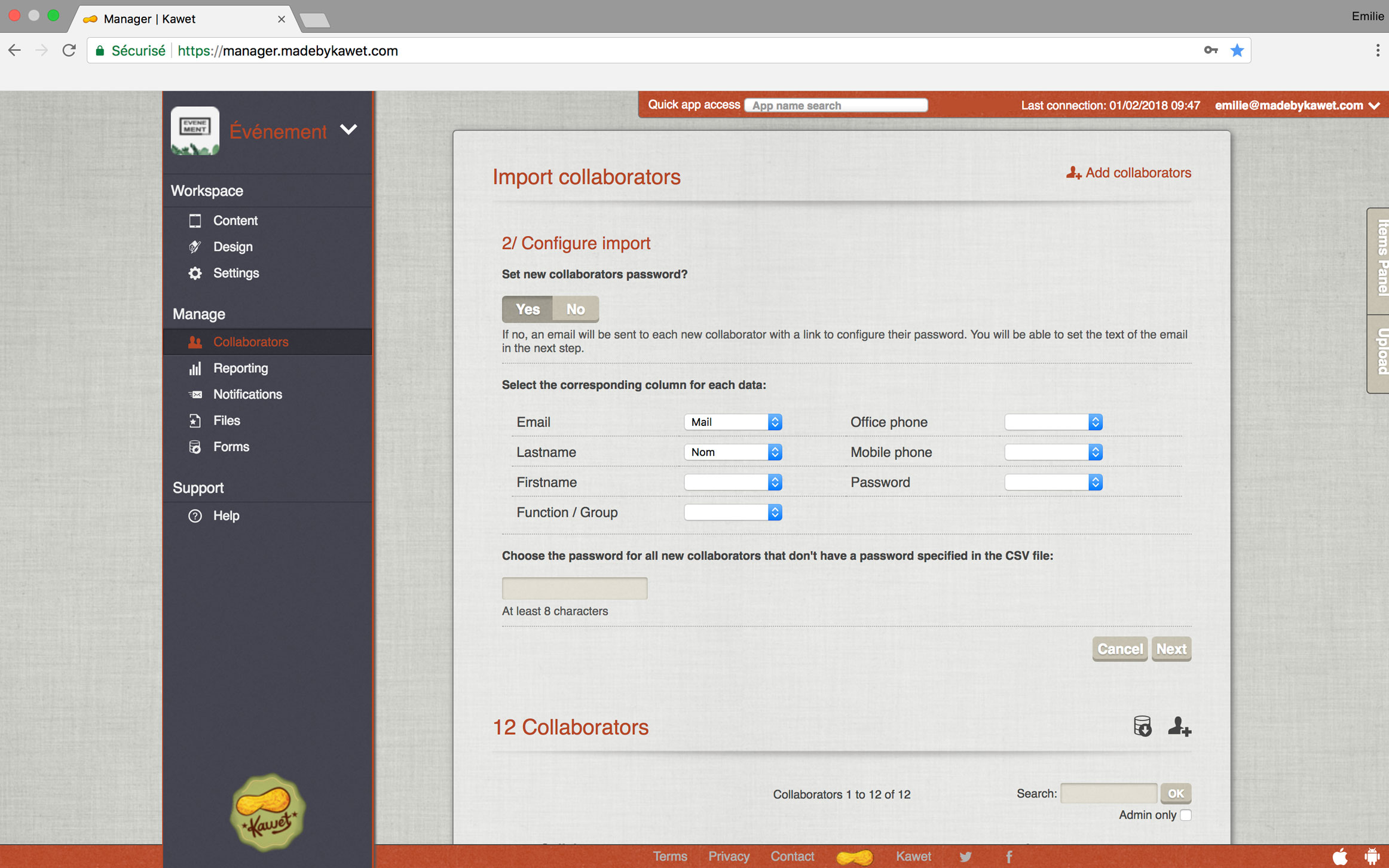 Import d’utilisateurs 2